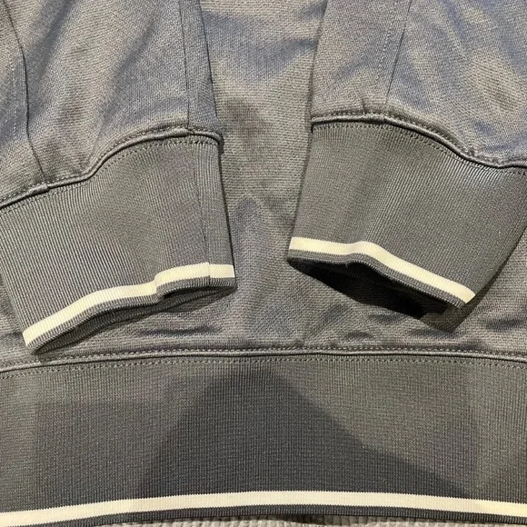 Tech Terry Sweatshirt w/Stripe Rib- Brand New- NEVER WORN- SLATE/IVORY (SEE PIC)
